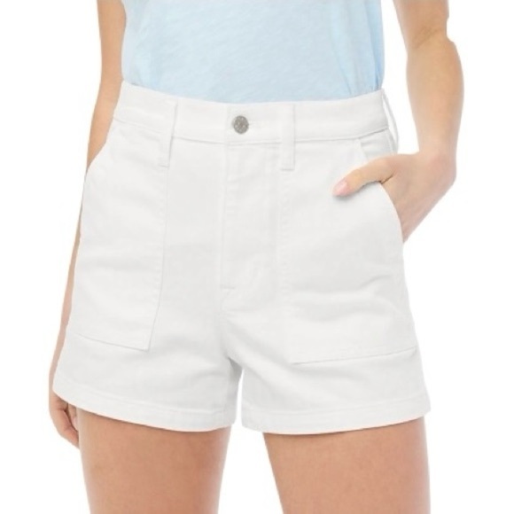 J. Crew Pants - J. Crew Utility Denim Women's White Cargo Shorts NWT 28